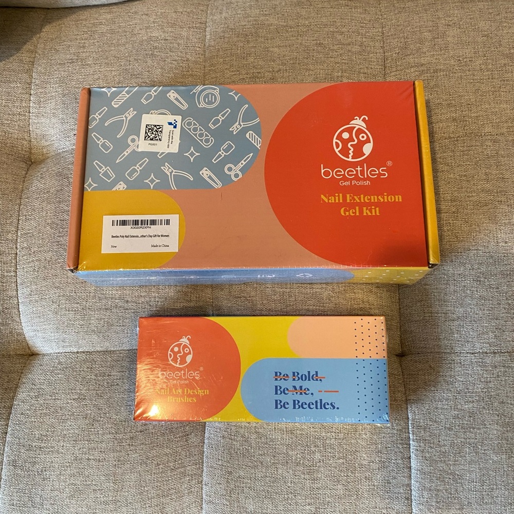 Beetles nail extension gel kit and brushes